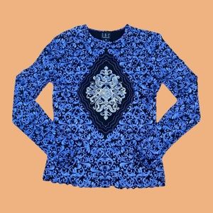 ✿ y2k mesh printed tattoo top ✿